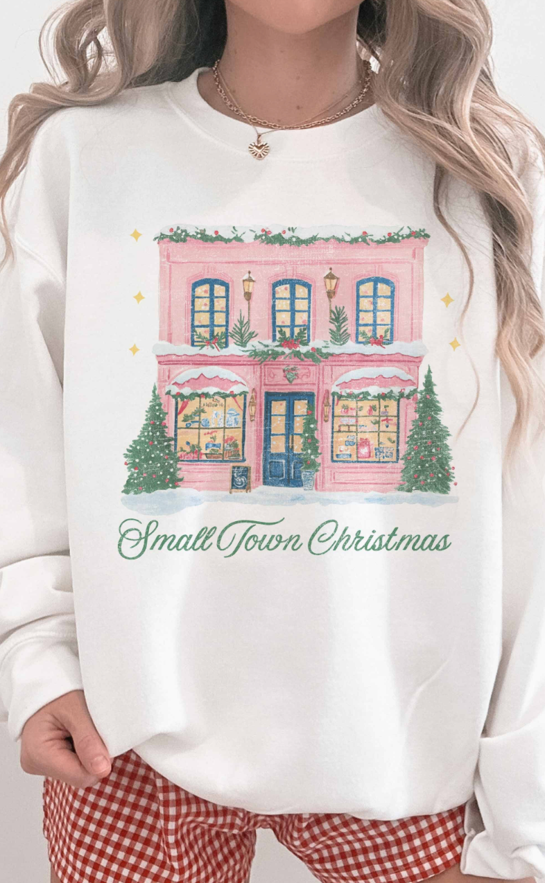 Small Town Christmas Graphic Sweatshirt