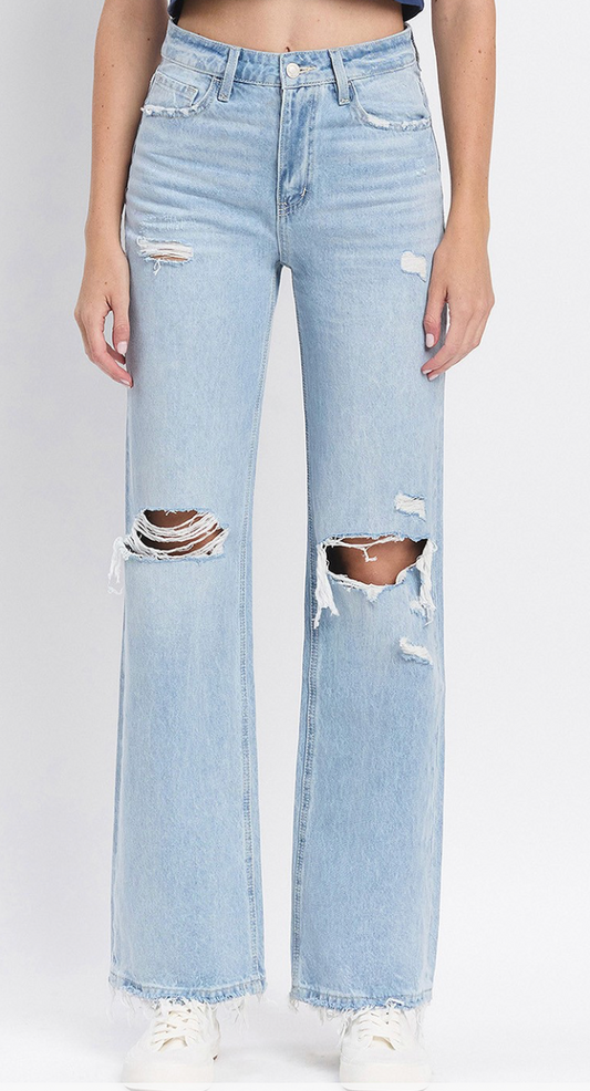 Adeline 90's Vintage Super High Rise Flare Jean