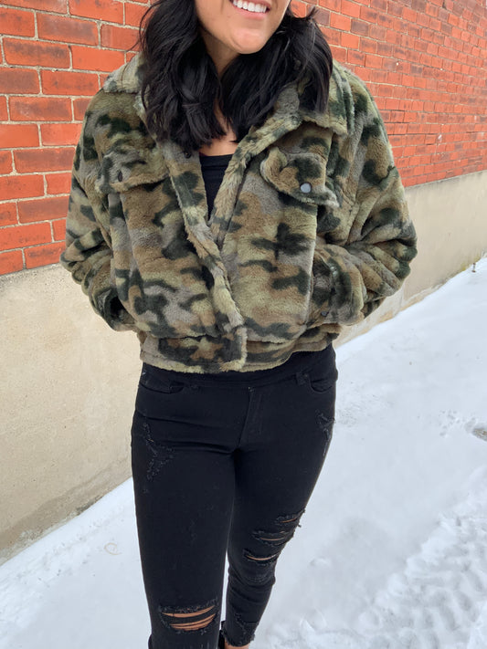 Camo Fleece Jacket