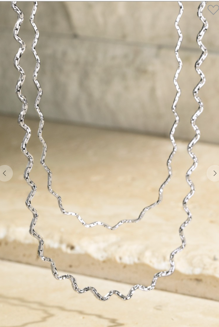 Tidal Wavy layered Necklace