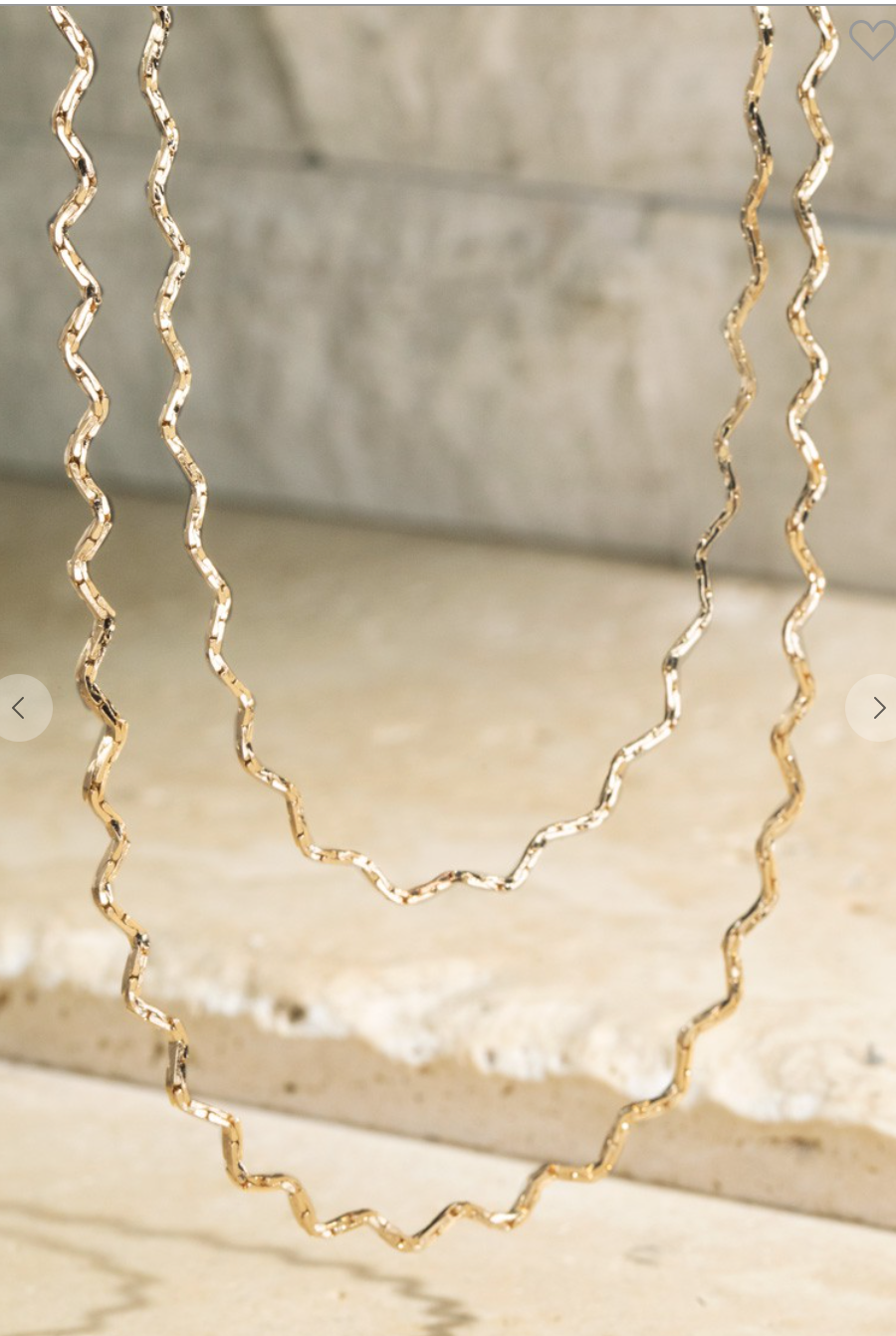 Tidal Wavy layered Necklace