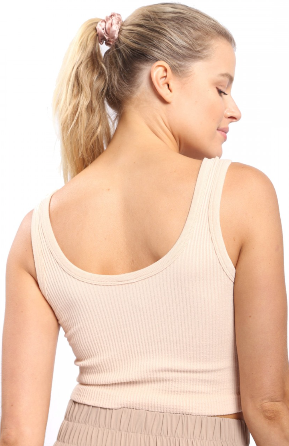 Ribbed Seamless Cropped Tank Top