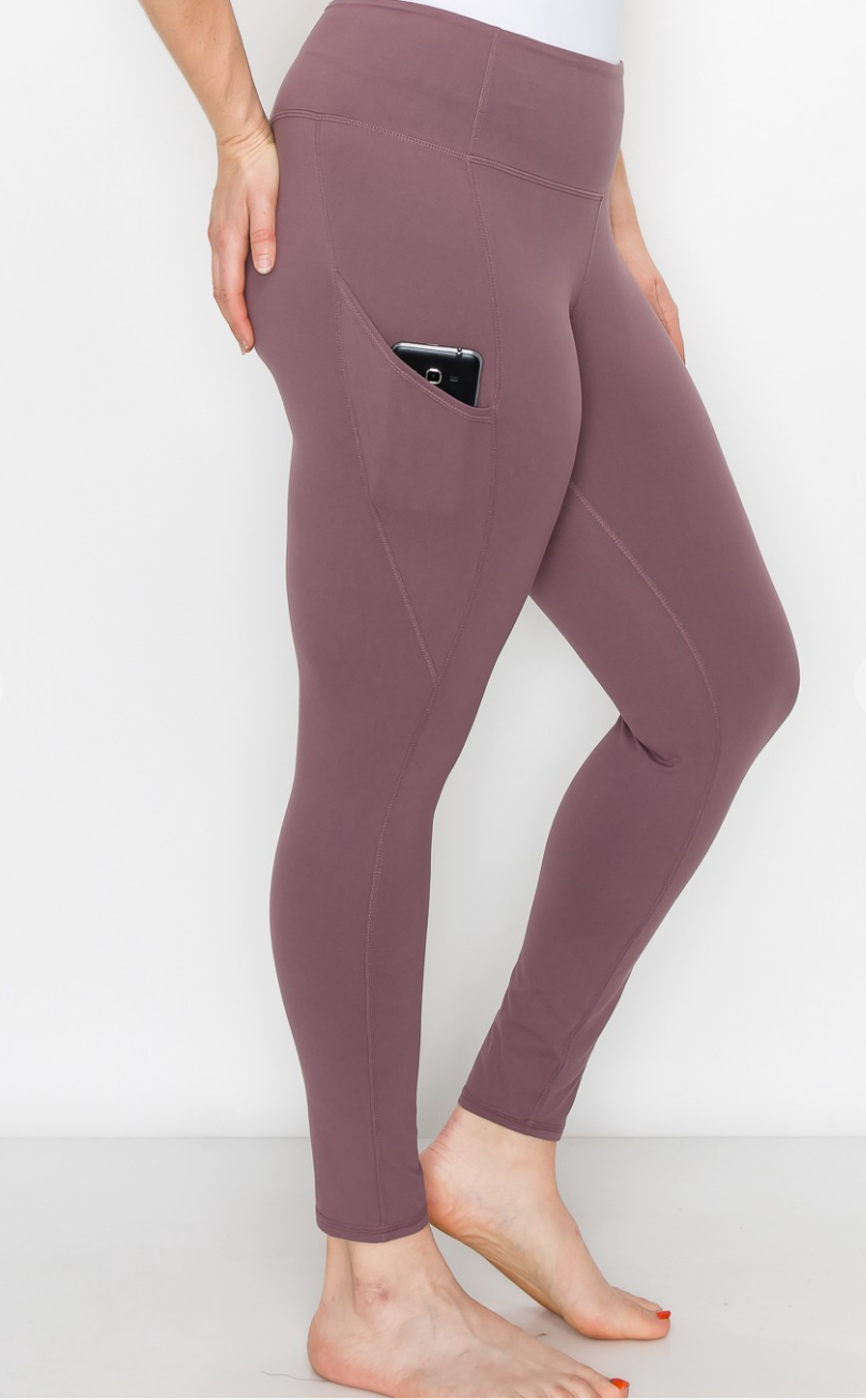 Plus Buttery Soft Leggings With Pockets