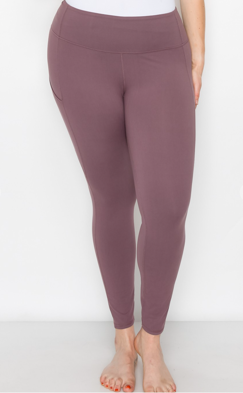 Plus Buttery Soft Leggings With Pockets