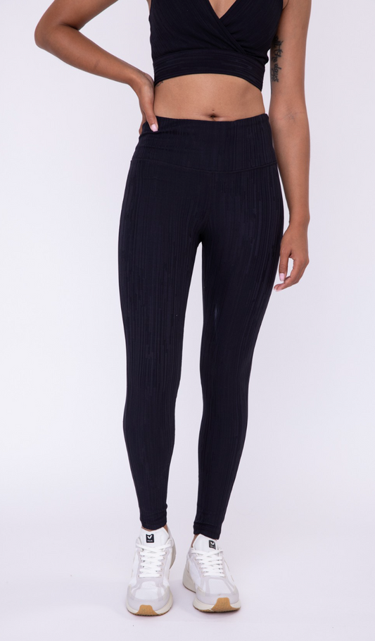 Mono B Textured Lines Highwaist Leggings