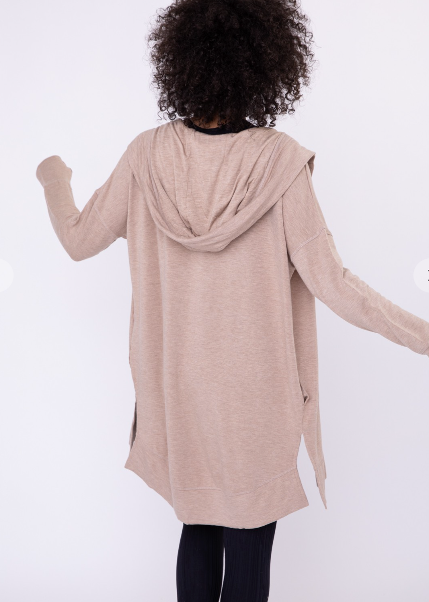 Mono B Longline Hooded Cardigan – Hair Studio Boutique
