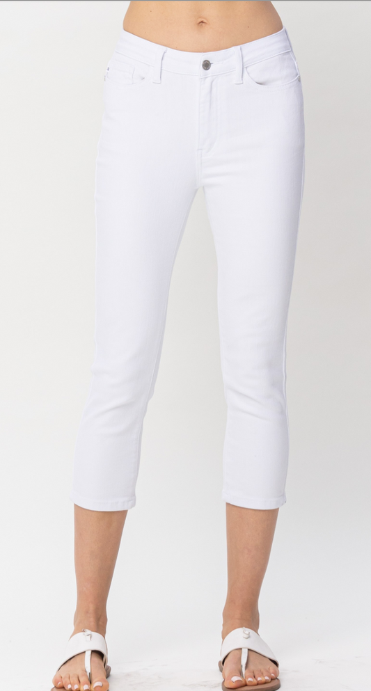 Judy Blue MR Pure White Capri