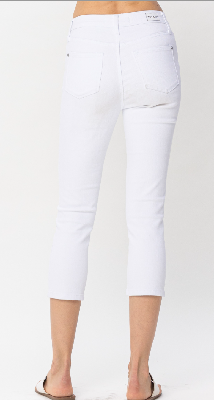 Judy Blue MR Pure White Capri